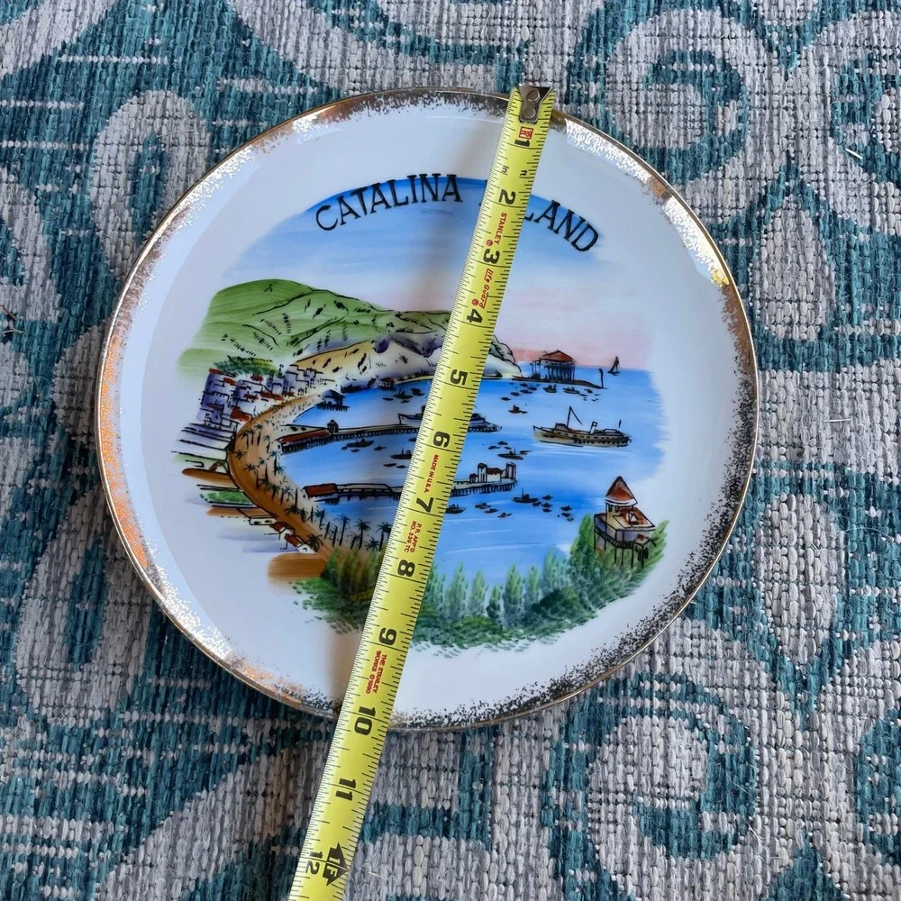 Vintage Catalina Island Collector Plate Centennial Novelty Japan‎ - Size 4